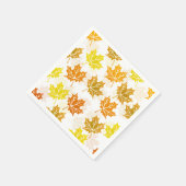 Thanksgiving partij herfst esdoorn blad Herfst bla Servetten (Hoek)