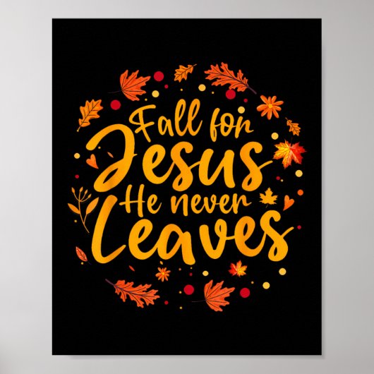 Thanksgiving Partij Herfst voor Jezus Hij gaat noo Poster (Voorkant)