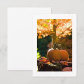 **THANKSGIVING PARTIJ OF DINNER** INVITATIE KAART (Voorkant / Achterkant)