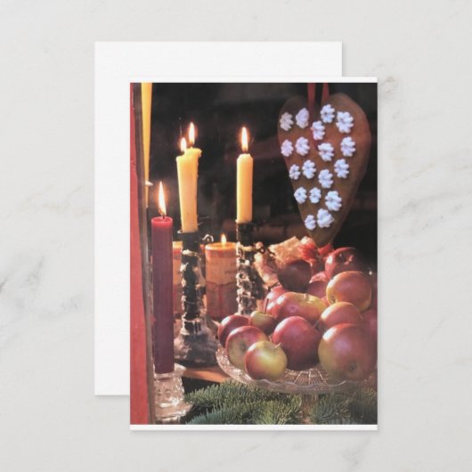 **THANKSGIVING PARTIJ OF DINNER** INVITATIE KAART (Voorkant / Achterkant)