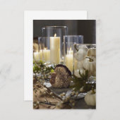 **THANKSGIVING PARTIJ OF DINNER** INVITATIE KAART (Voorkant / Achterkant)