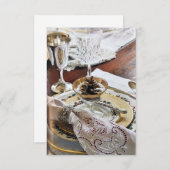 **THANKSGIVING PARTIJ OF DINNER** INVITATIE KAART (Voorkant / Achterkant)