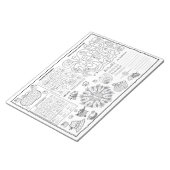 Thanksgiving Party Kleuractiviteit voor kinderen Notitieblok (Schuin)