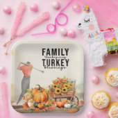 Thanksgiving Party voor Golfer Papieren Bordje (Feest)