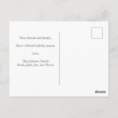 Thanksgiving Pasgeboren Foto Herfst Baby Aankondig Briefkaart (Achterkant)