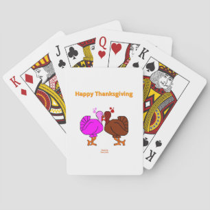 Thanksgiving-passie-afspeelkaarten Pokerkaarten