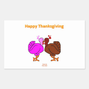Thanksgiving-passie rechthoekig sticker