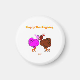 Thanksgiving Passion Round Magnet