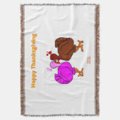 Thanksgiving Passion Throw Blanket Deken (Voorkant Verticaal)