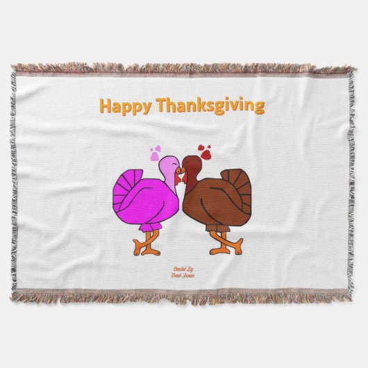 Thanksgiving Passion Throw Blanket Deken (Voorkant)