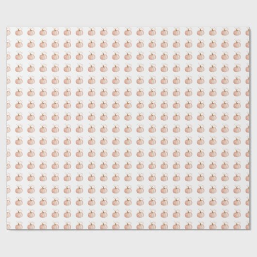 Thanksgiving – Pastelpompoen Herfst ontwerp Cadeaupapier (Vlak)