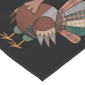 Thanksgiving Patchwork Gewatteerde Kalkoen Herfst Korte Tafelloper (Hoek)