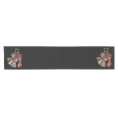 Thanksgiving Patchwork Gewatteerde Kalkoen Herfst Korte Tafelloper (Horizontaal)