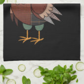 Thanksgiving Patchwork Gewatteerde Kalkoen Herfst Theedoek (Gevouwen)