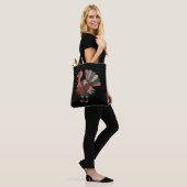 Thanksgiving Patchwork Gewatteerde Kalkoen Herfst Tote Bag (Op model)