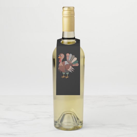 Thanksgiving Patchwork Quilted Turkije Herfst Flessenhanger (Op fles)