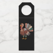Thanksgiving Patchwork Quilted Turkije Herfst Flessenhanger (Voorkant)