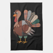 Thanksgiving Patchwork Quilted Turkije Herfst Theedoek (Verticaal)