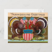  Thanksgiving Patriottisch Briefkaart (Voorkant / Achterkant)