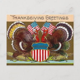 Thanksgiving Patriottisch Briefkaart