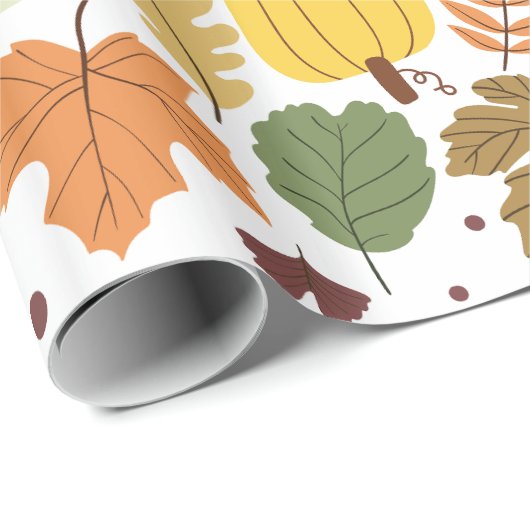 Thanksgiving Patroon Cadeaupapier (Rol Hoek)