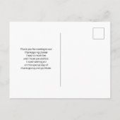 Thanksgiving Patroon Hartelijk dank Briefkaart (Achterkant)