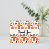 Thanksgiving Patroon Hartelijk dank Briefkaart (Staand voorkant)