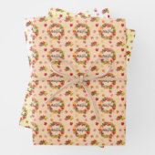 Thanksgiving Patroon Inpakpapier Vel (In situ)