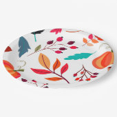 Thanksgiving Patroon Papieren Bordje (Gekanteld)