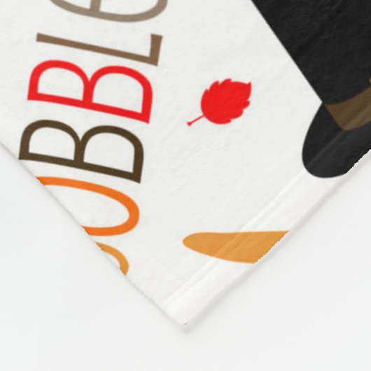 Thanksgiving-patroontroebel bevestigen geeft Bedan Fleece Deken (Hoek)