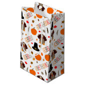 Thanksgiving-patroontroebel bevestigen geeft Bedan Klein Cadeauzakje (Achterkant Gekanteld)