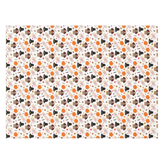 Thanksgiving-patroontroebel bevestigen geeft Bedan Tafelkleed (Voorkant (Horizontaal))