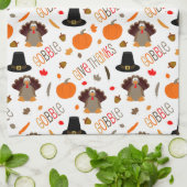 Thanksgiving-patroontroebel bevestigen geeft Bedan Theedoek (Gevouwen)