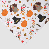 Thanksgiving-patroontroebel bevestigen geeft Bedan Tissuepapier (Detail)