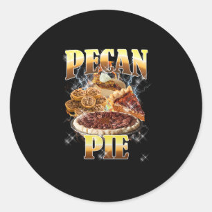 Thanksgiving Pecan Pie illegale 90's Rap Rock Vint Ronde Sticker