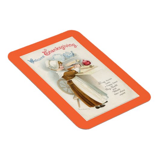 Thanksgiving Pelgrim Cook Magneet (Rechterzijde)