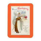 Thanksgiving Pelgrim Cook Magneet (Verticaal)