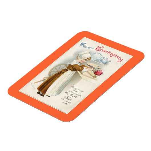  Thanksgiving Pelgrim Cook Magneet (Linkerzijde)
