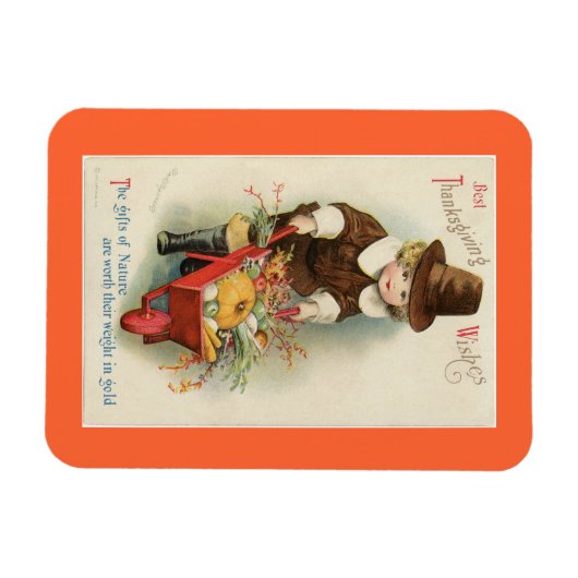 Thanksgiving Pelgrim Magneet (Horizontaal)