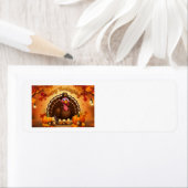 Thanksgiving pelgrim Turkije Adresetiketten Etiket (Insitu)