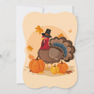 Thanksgiving pelgrim turkije kaart