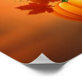 Thanksgiving Pelgrim Turkije Poster (Hoek)