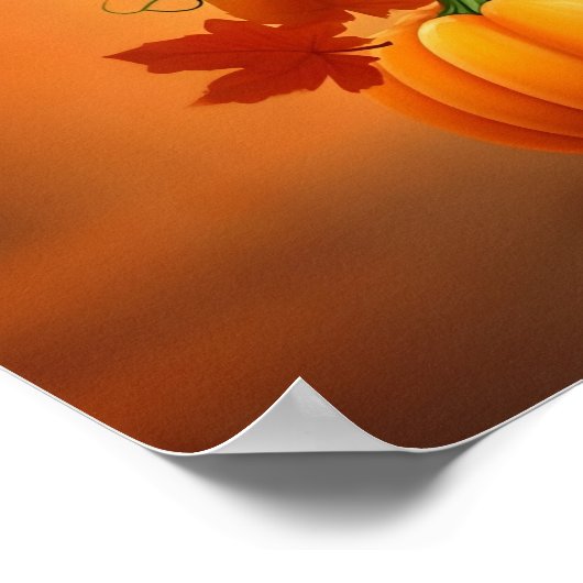 Thanksgiving Pelgrim Turkije Poster (Hoek)