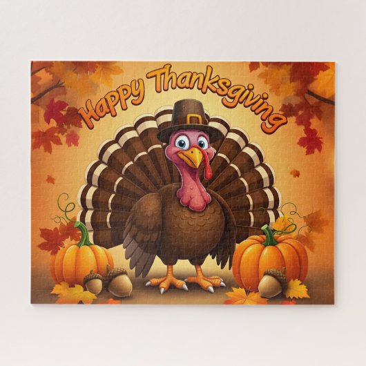 Thanksgiving pelgrim Turkije puzzel (Horizontaal)