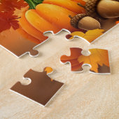Thanksgiving pelgrim Turkije puzzel (Zijkant)
