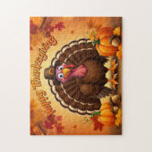 Thanksgiving pelgrim Turkije puzzel (Verticaal)