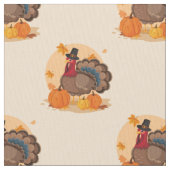 Thanksgiving pelgrim turkije stof (Close Up)