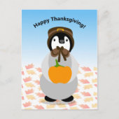 Thanksgiving Penguin Briefkaart (Voorkant)