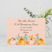 THANKSGIVING PERFECTE HERFST UITNODIGING (Staand voorkant)