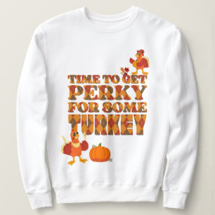 Thanksgiving PERKY VOOR TURKIJE Plaid Trui